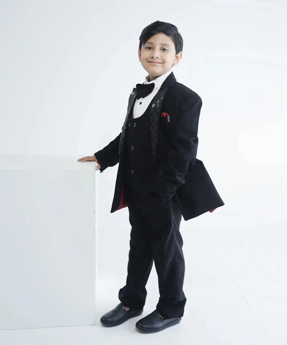Black Colour New Coat Suit for Boys