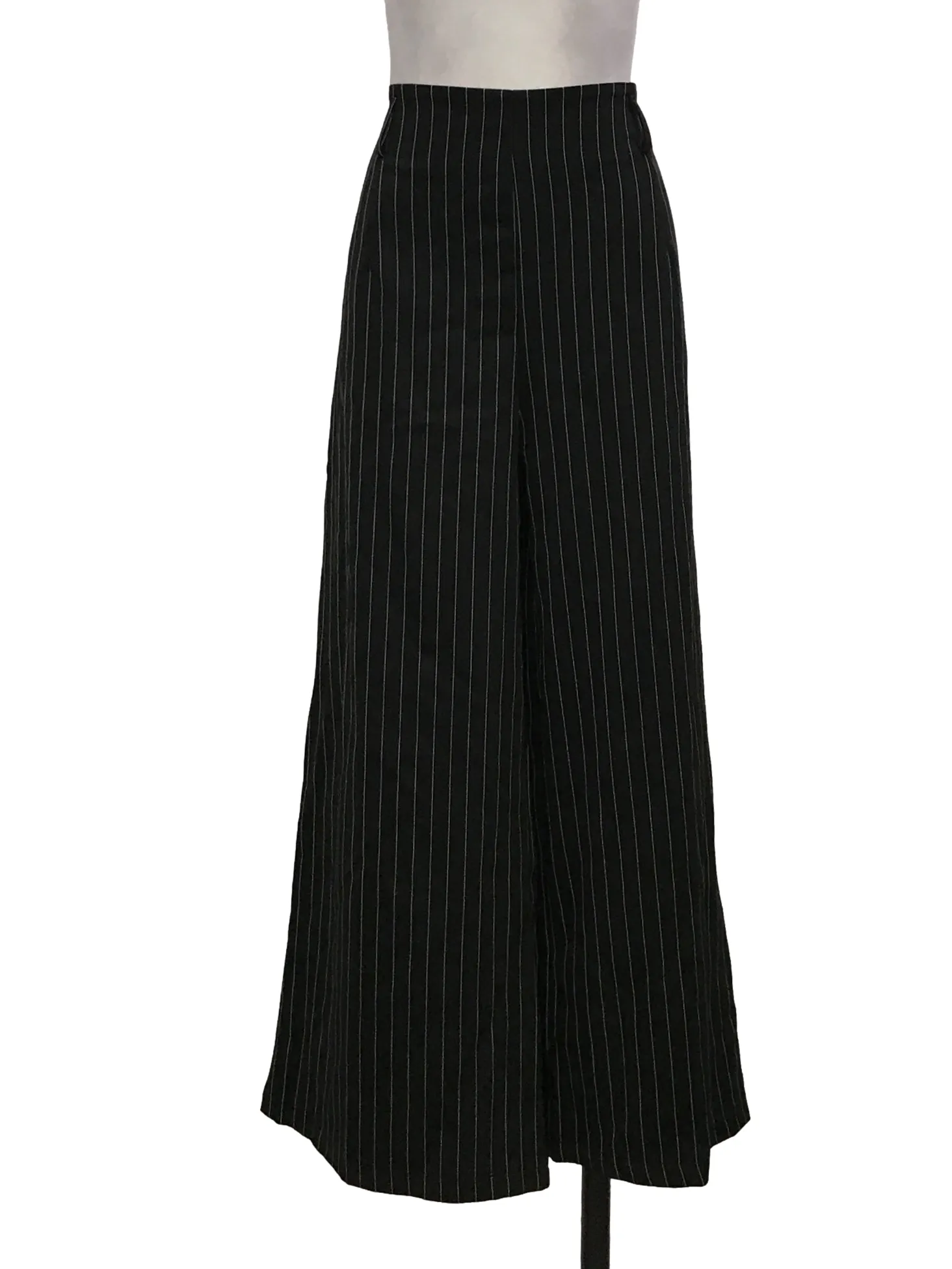 Black Pinstripes Pants