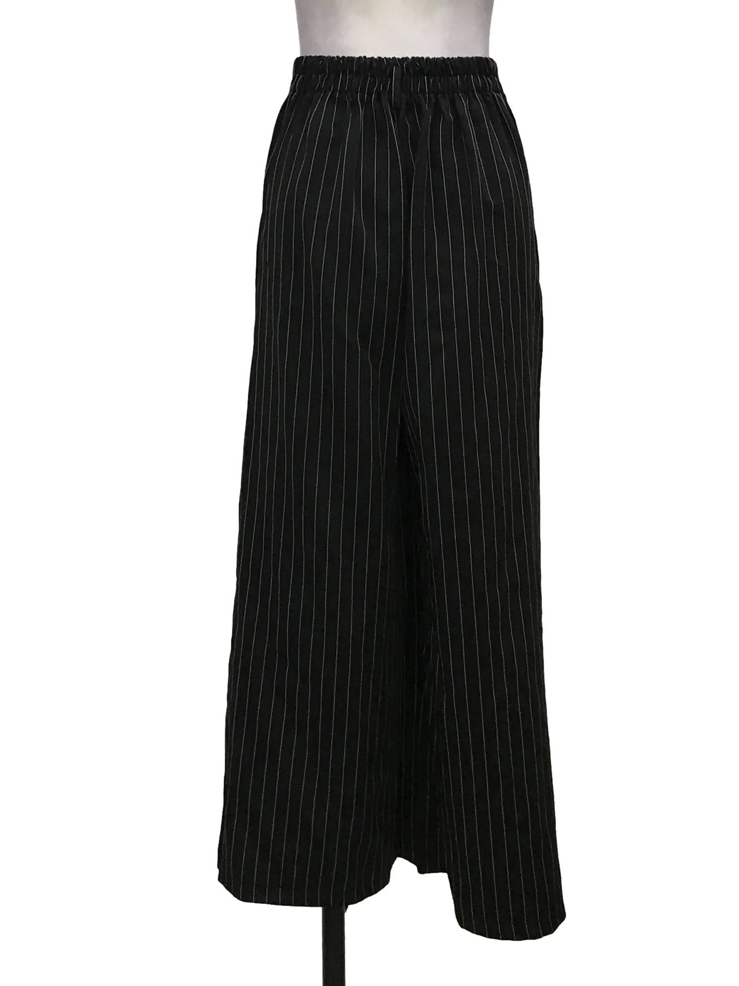Black Pinstripes Pants