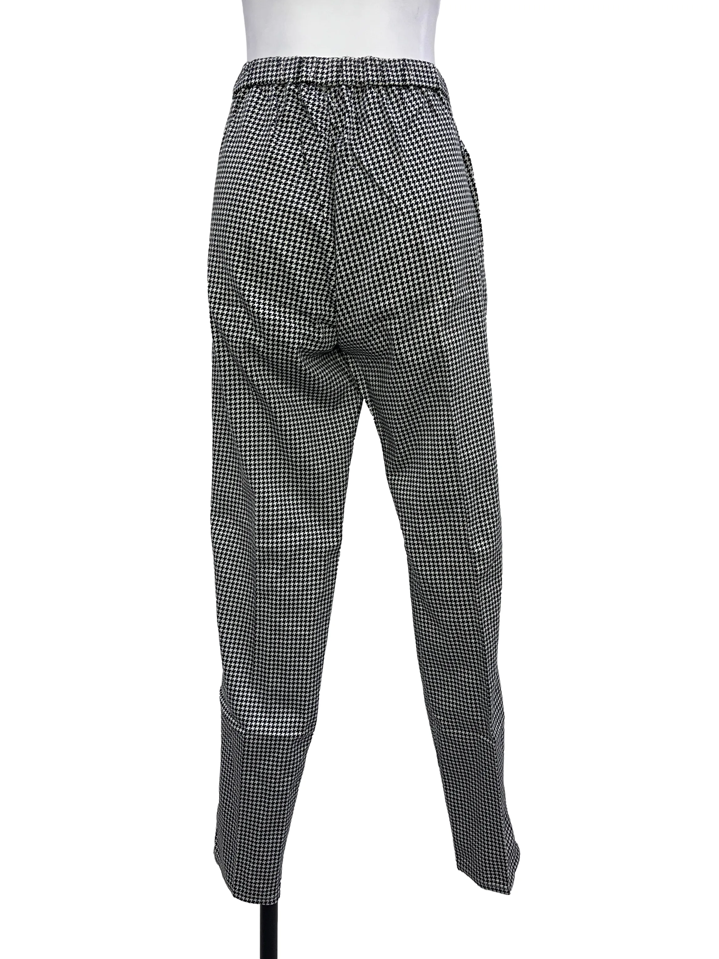 Black White Nailshead Pants