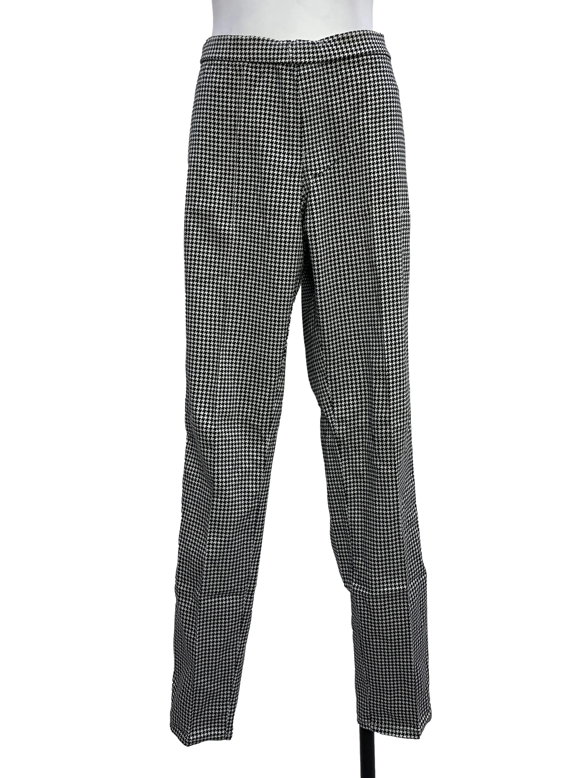 Black White Nailshead Pants