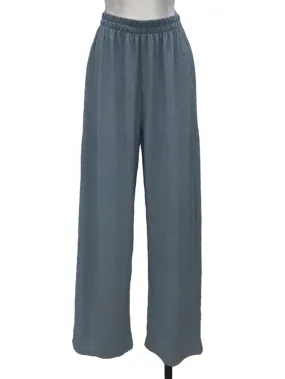 Blue Textured Pants