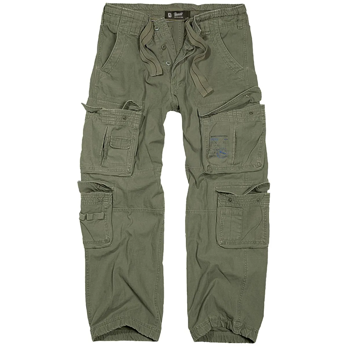 Brandit Pure Vintage Cargo Trousers Olive