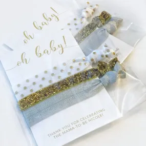 Gender Neutral Baby Shower Favors, Oh Baby, Hair Ties