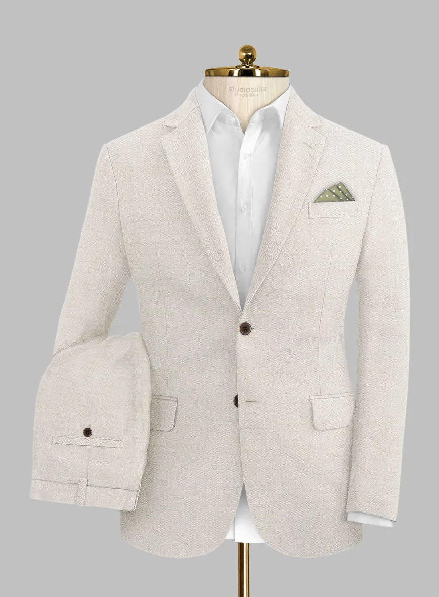 Stylbiella Spring Beige Linen Suit