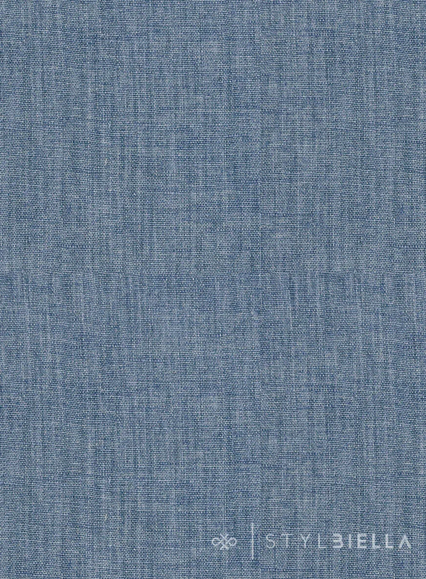 Stylbiella Spring Blue Linen Pants