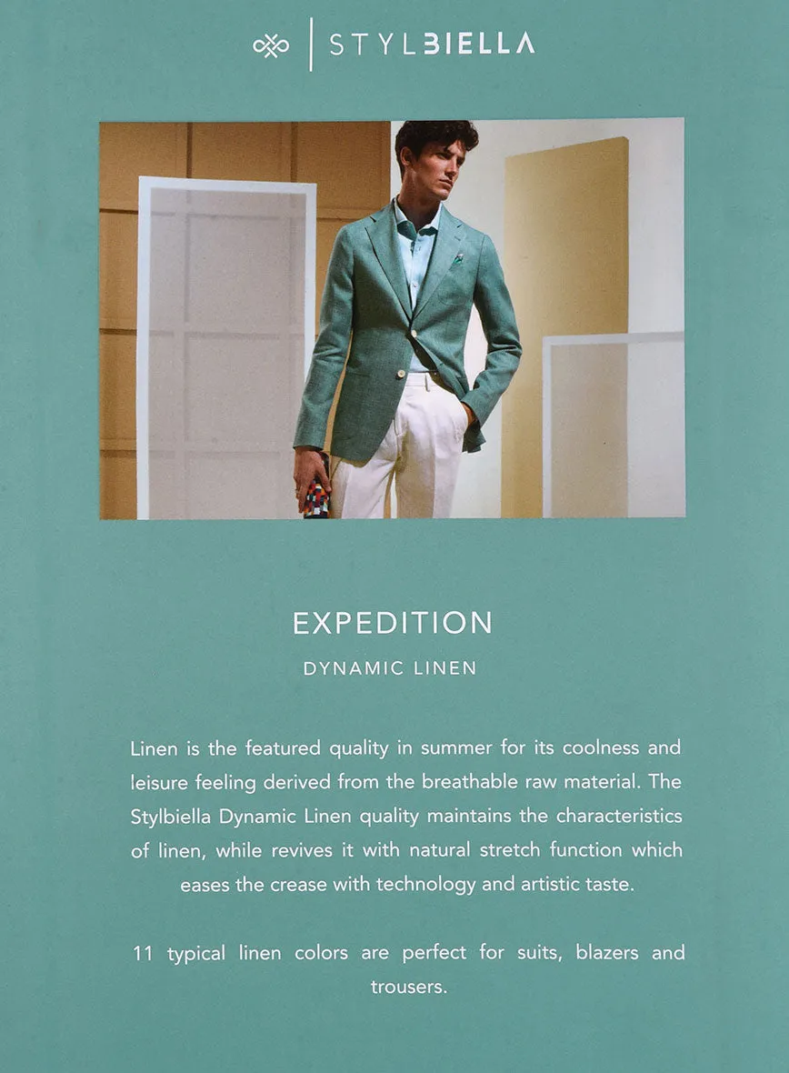 Stylbiella Spring Blue Linen Pants